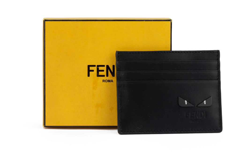 Fendi New Black Matt Monster CC Case
