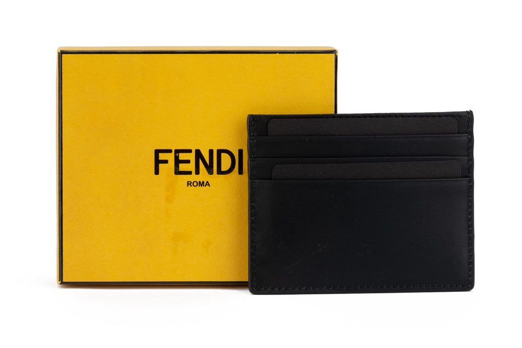 Fendi New Black Matt Monster CC Case