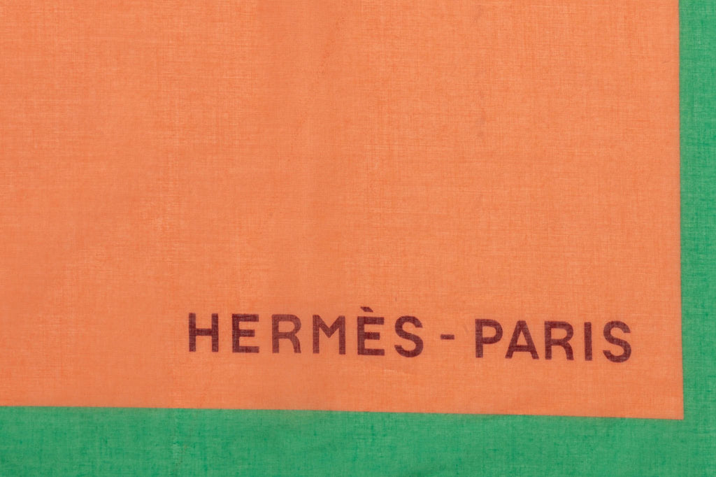 Hermès New Orange Zebra Sarong Shawl
