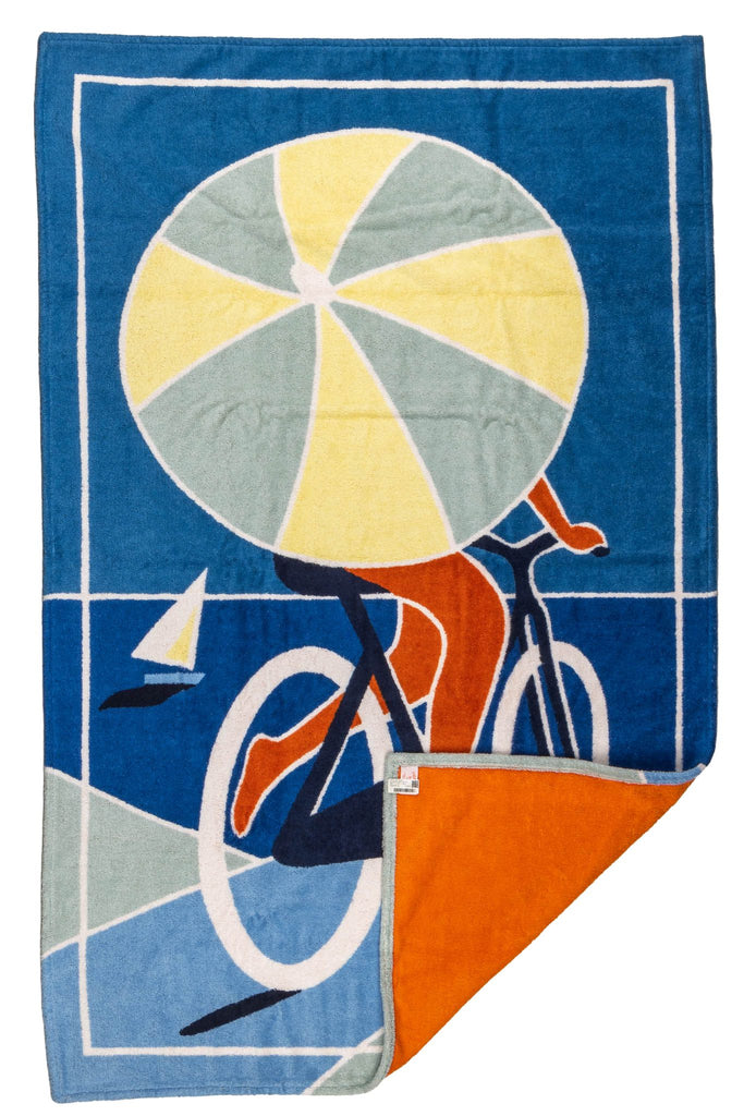 Hermes BNIB Bicycle Blue Beach Towel