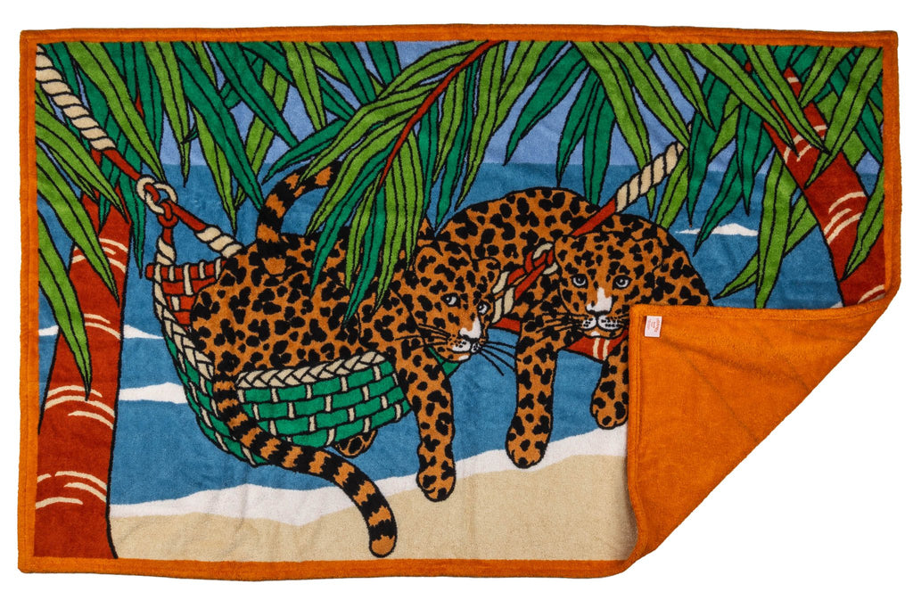 Hermes NIB Ghepards Multi Beach Towel