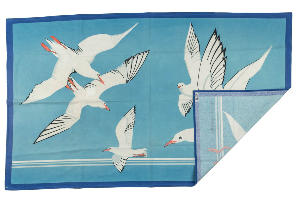 Hermès Vintage Cotton Seagulls Sarongs