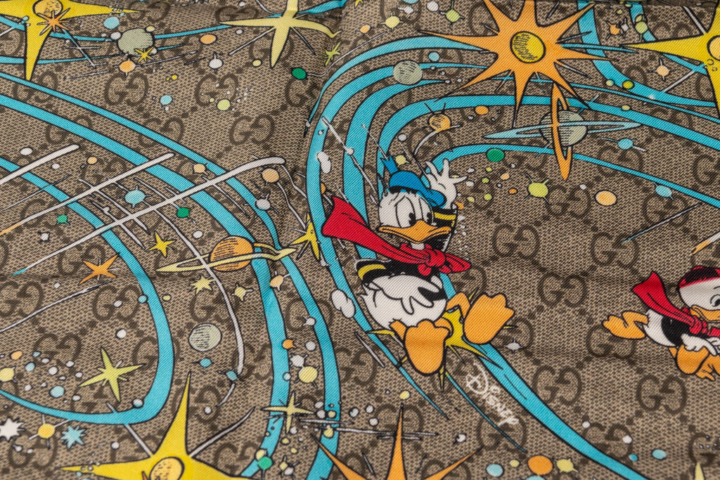 Gucci X Disney Donald Duck Silk Scarf
