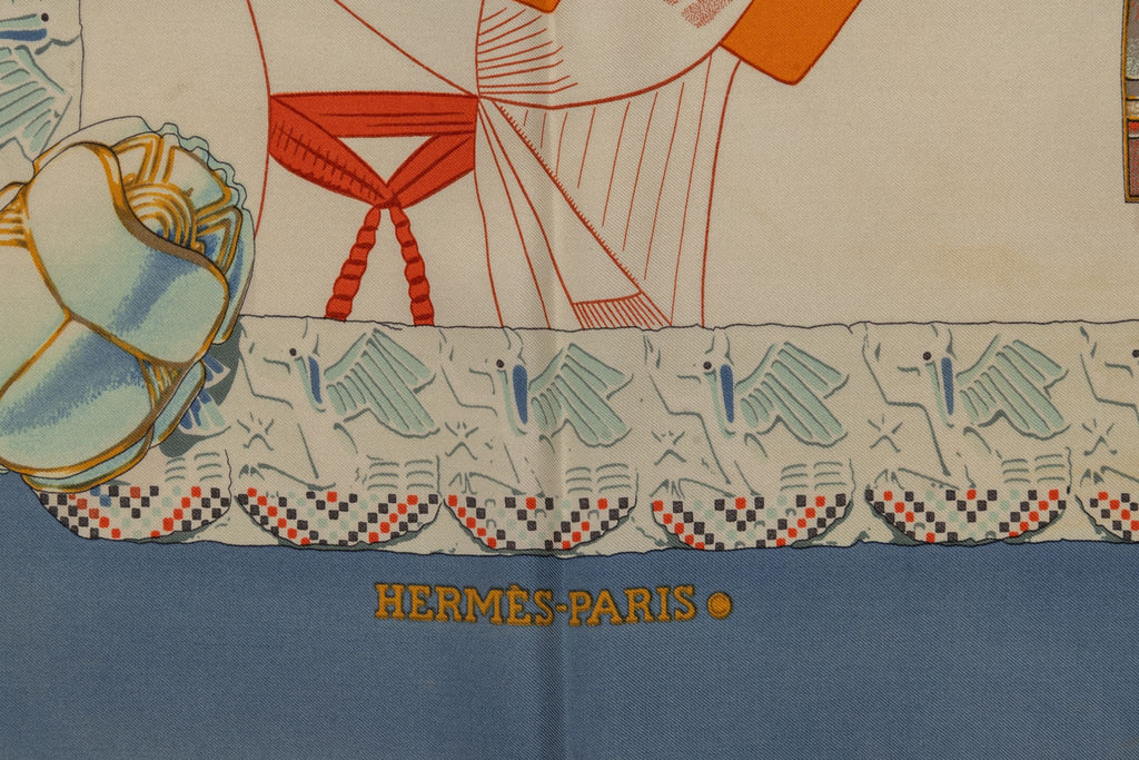 Hermès Collectible Ramses Silk Scarf