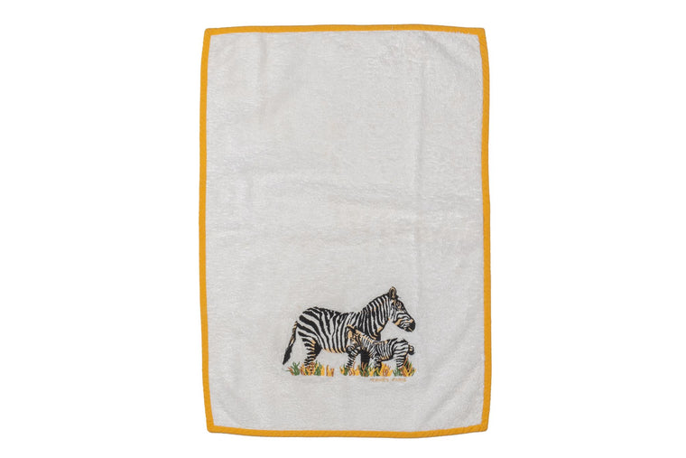 Hermès Vintage Terry Cloth Zebra Towel