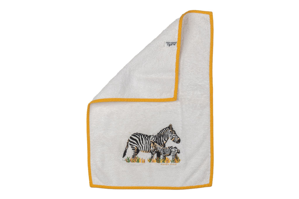 Hermès Vintage Terry Cloth Zebra Towel