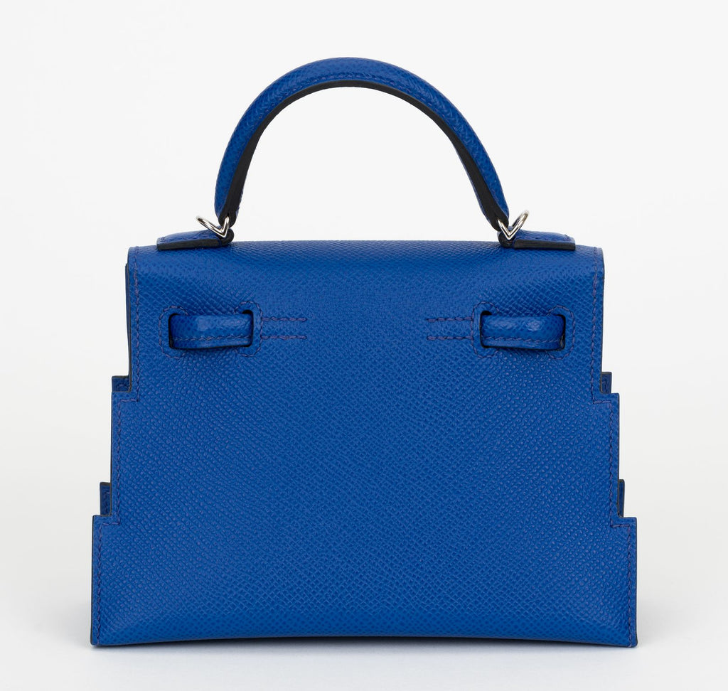 Hermès New Mini Kelly Idole Picto Blue