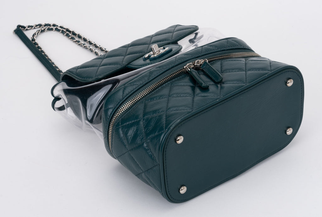 Chanel Green Pvc Shoulder Tote Bag