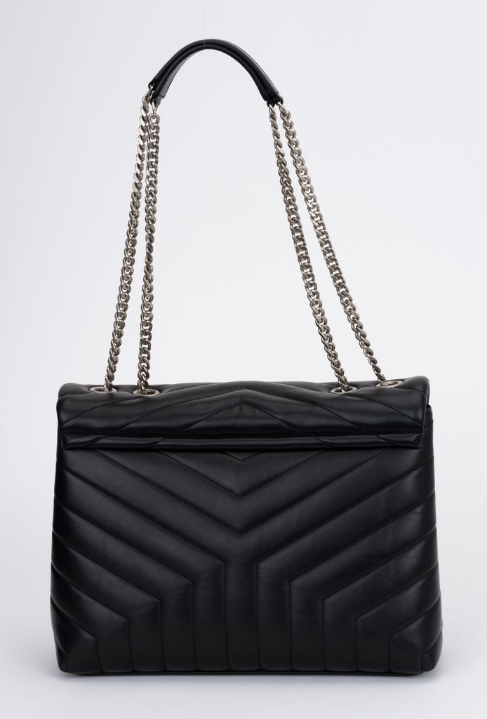 YSL New Black Medium Loulou Ruthenium