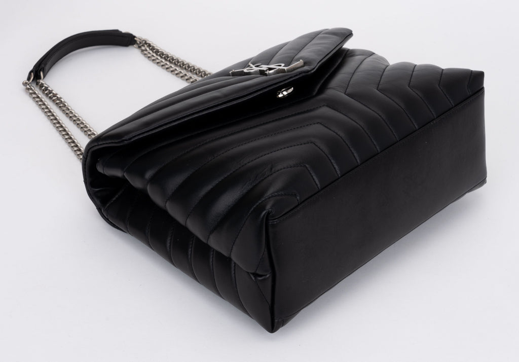 YSL New Black Medium Loulou Ruthenium