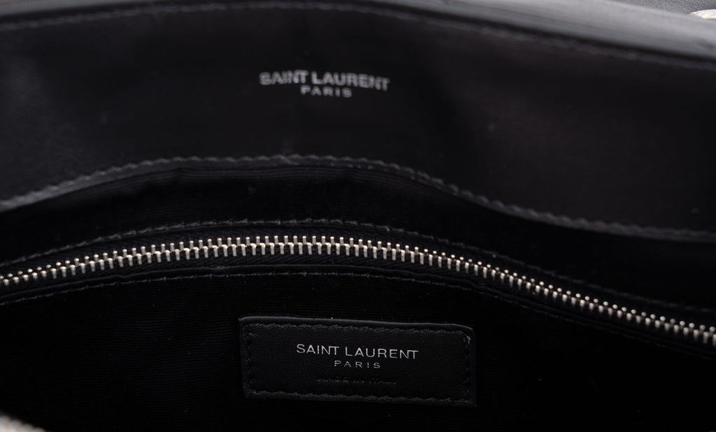 YSL New Black Medium Loulou Ruthenium