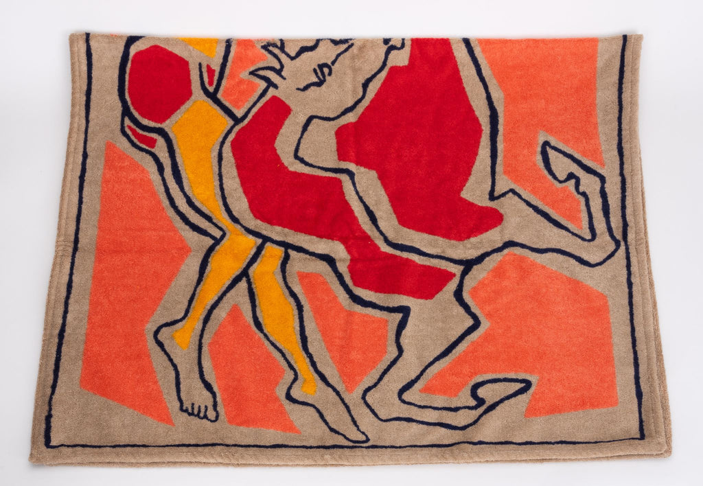 Hermès NIB Orange Horse Beach Towel