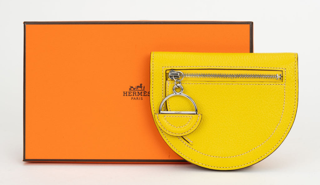 Hermès NIB Yellow Chevre Wallet