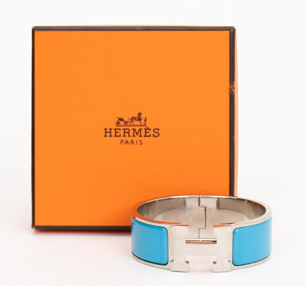 Hermès Clic Clac Turquoise H Bracelet MD