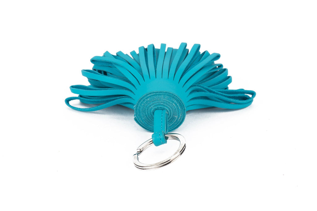 Hermès New Turquoise Carmen Keychain