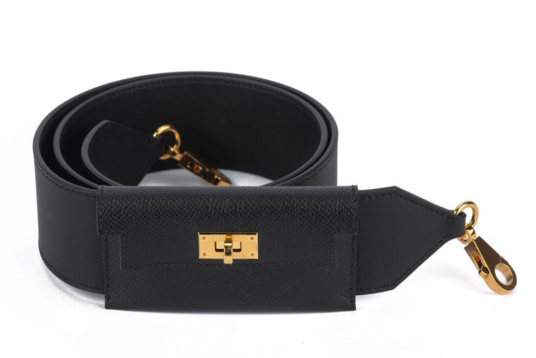 Hermès Kelly Bandouliere Black Epsom NIB
