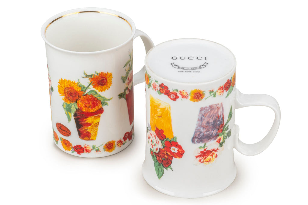 Gucci Set/2 Porcelain Flower Vase Teacup