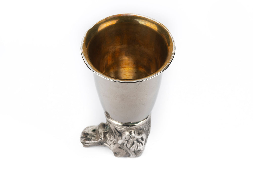 Gucci 70s Silver Stirrup Cups Dog Elk