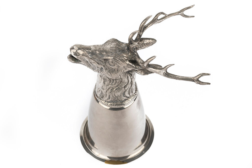 Gucci 70s Silver Stirrup Cups Dog Elk