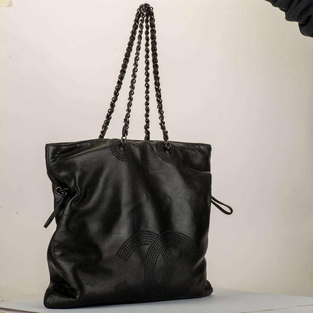 Chanel Black Rhinestone Bon Bon Tote