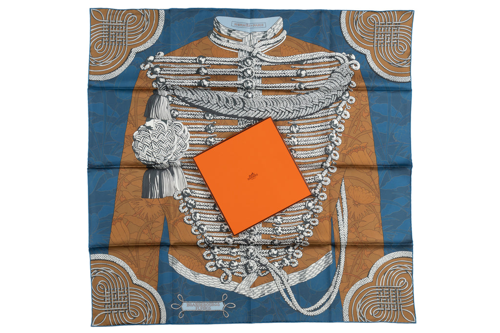 Hermès Brandebourg Double Face Scarf