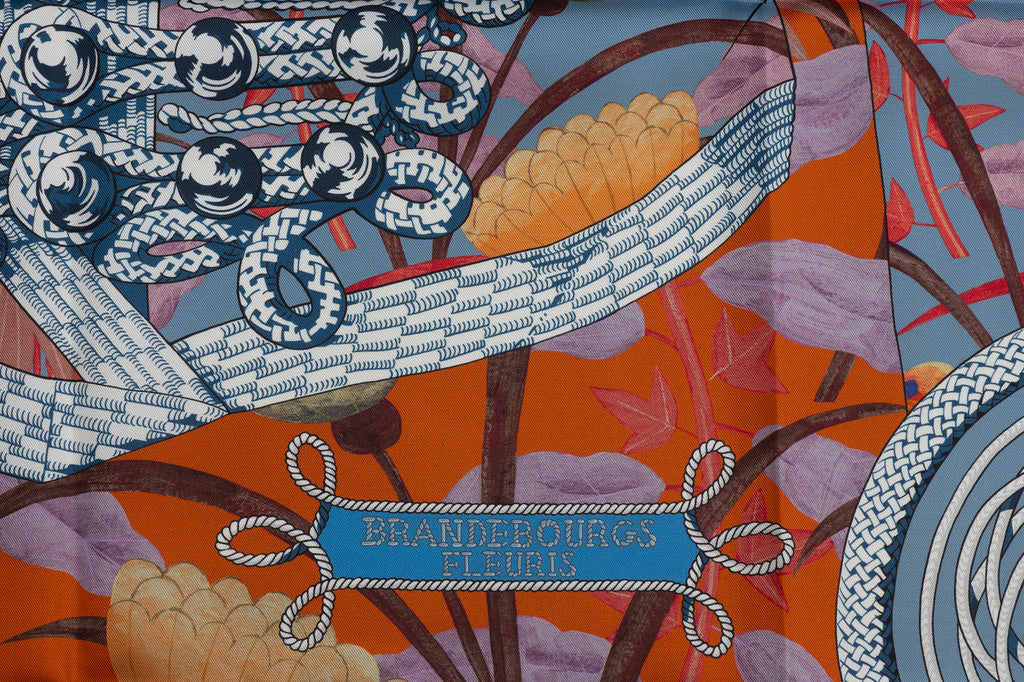 Hermès Brandebourg Double Face Scarf