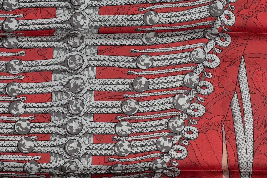 Hermes "Brandebourg" Double Face Scarf