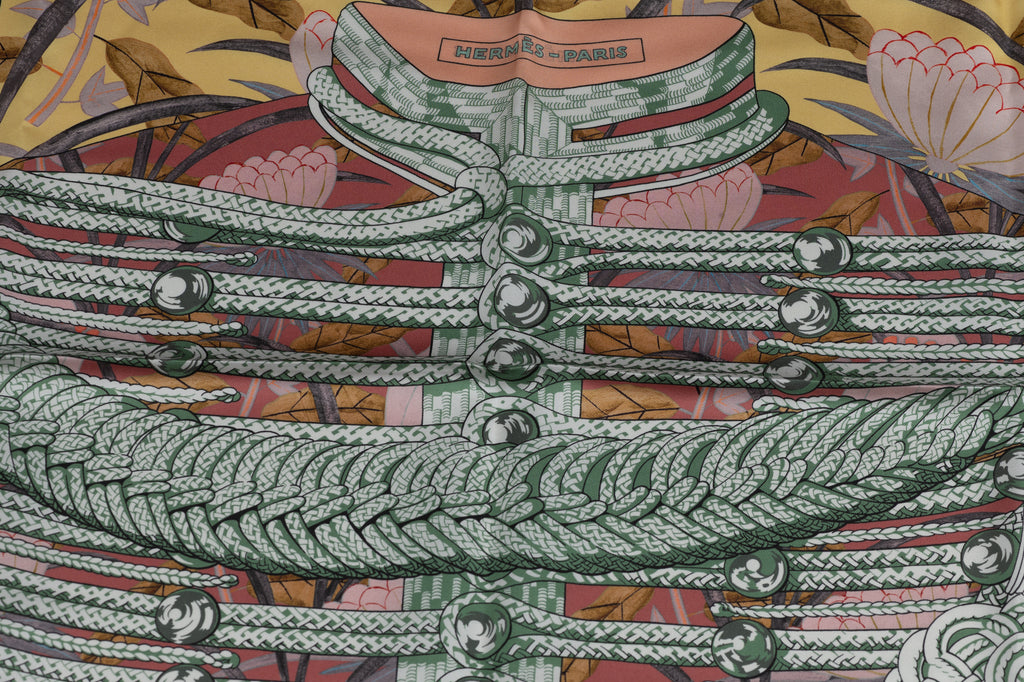 Hermes "Brandebourg" Double Face Scarf