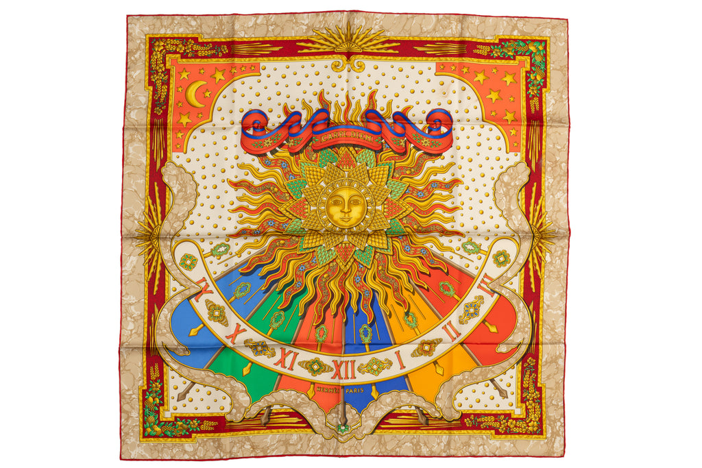 Hermes "Carpe Diem" Silk Scarf