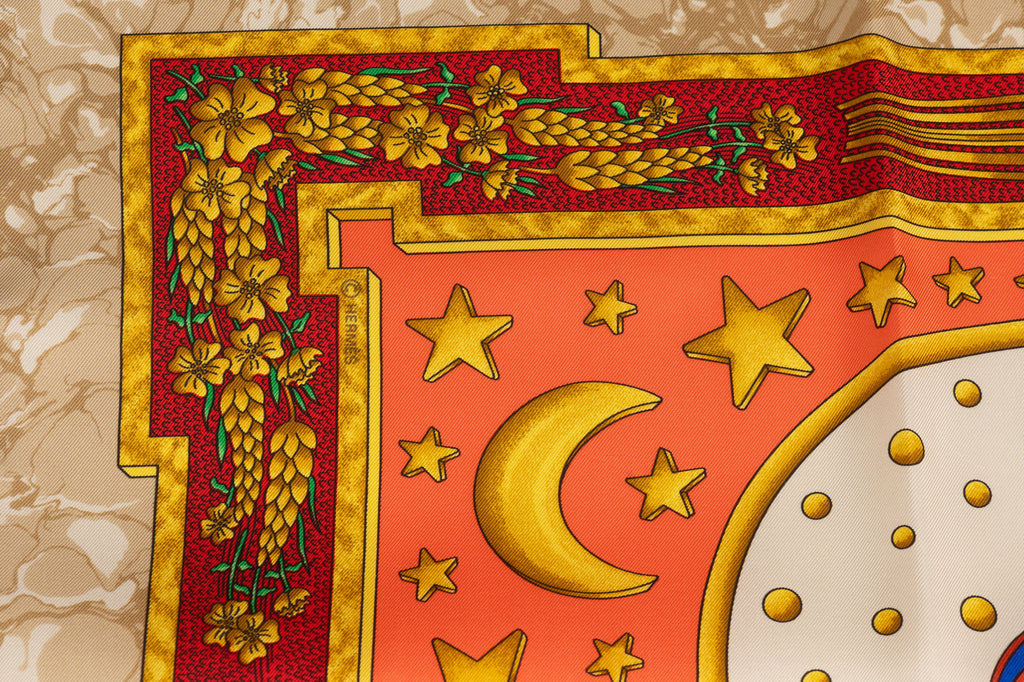 Hermes "Carpe Diem" Silk Scarf