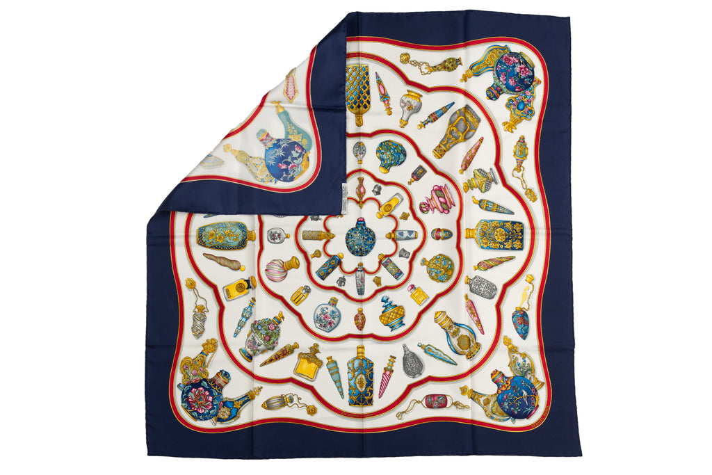 Hermes "Qu'Import Le Flacon" Silk Scarf