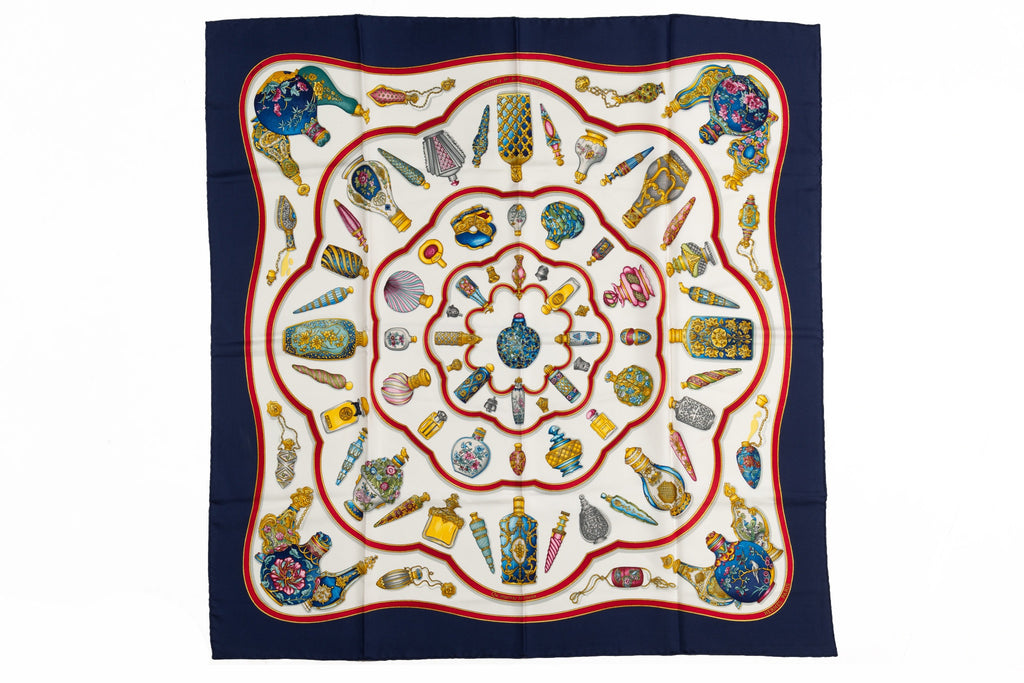 Hermes "Qu'Import Le Flacon" Silk Scarf
