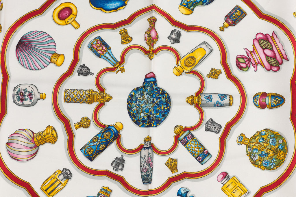 Hermes "Qu'Import Le Flacon" Silk Scarf