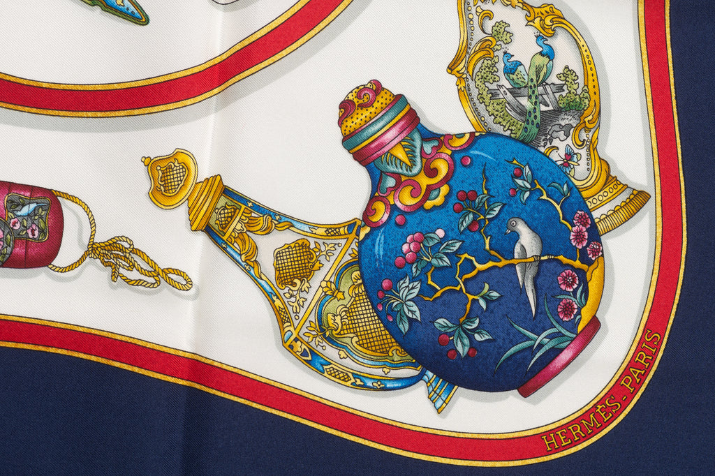Hermes "Qu'Import Le Flacon" Silk Scarf