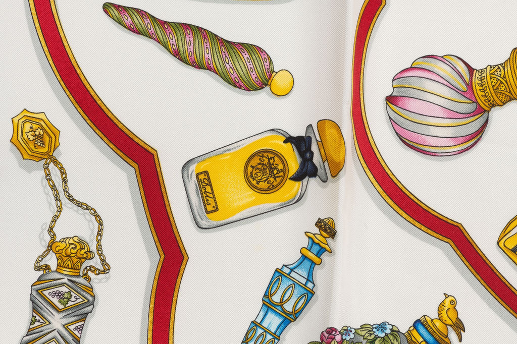 Hermes "Qu'Import Le Flacon" Silk Scarf