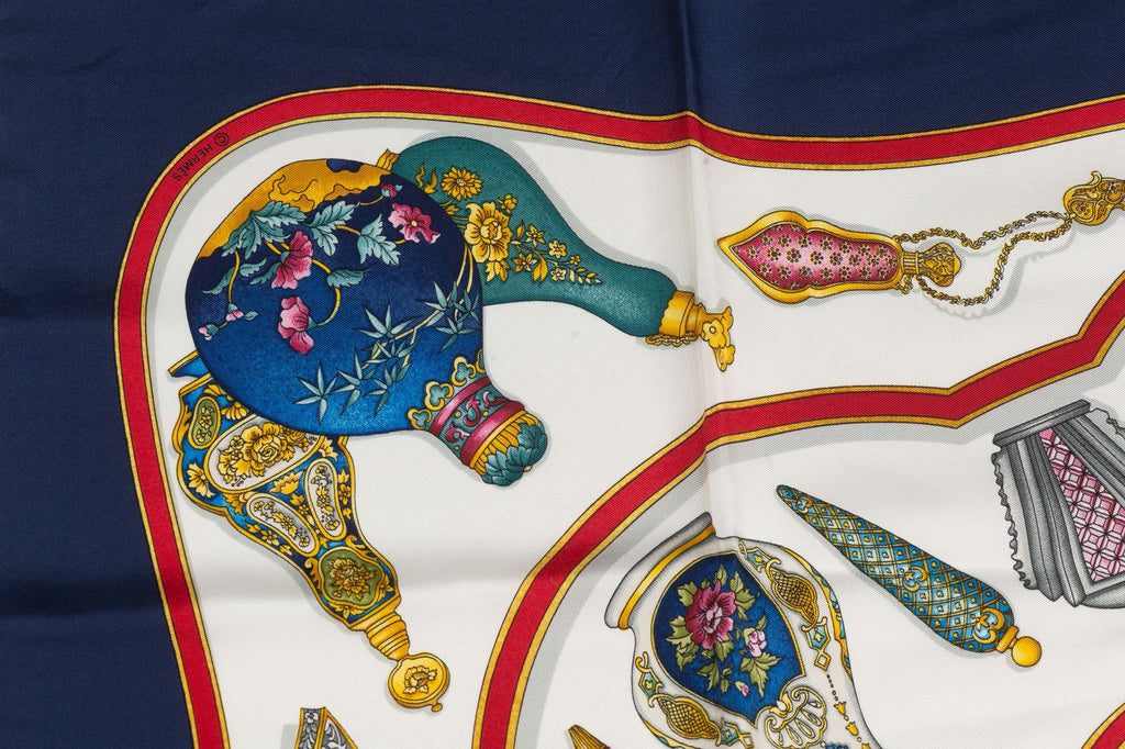 Hermes "Qu'Import Le Flacon" Silk Scarf