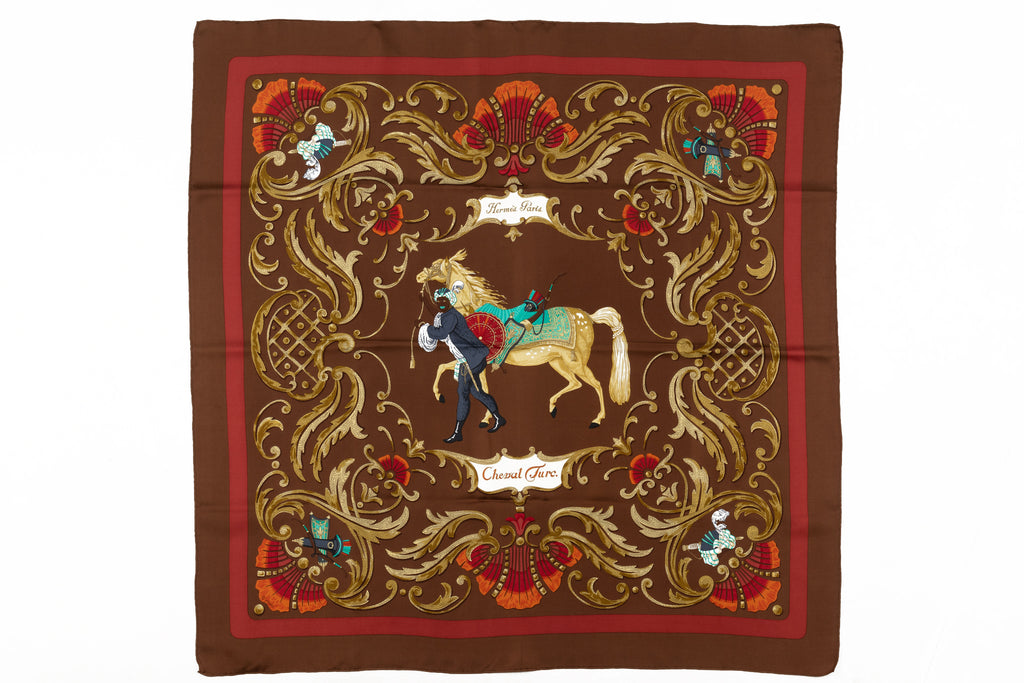 Hermes "Cheval Turc"  Silk Scarf