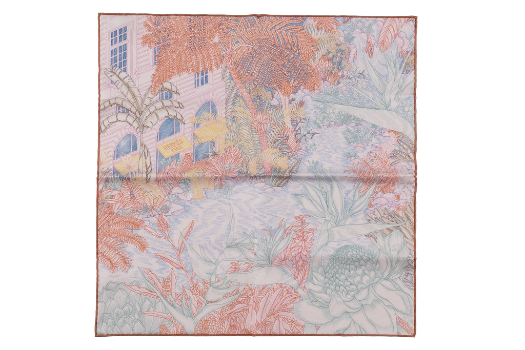 Hermes Faubourg Tropical Gavroche Scarf