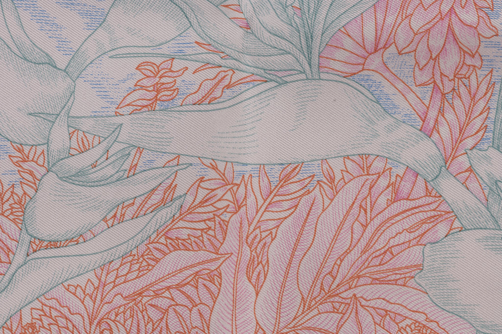 Hermes Faubourg Tropical Gavroche Scarf
