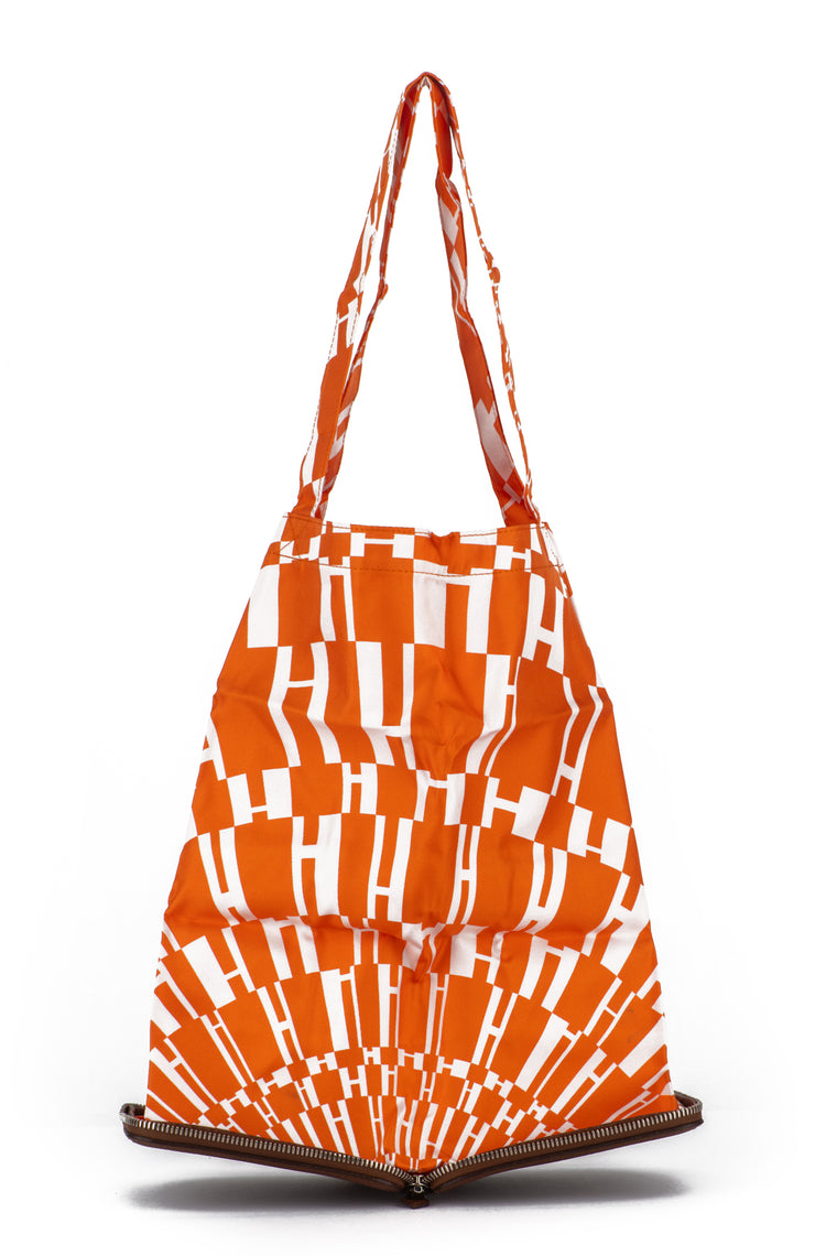 Hermès Brown & Orange Silky Pop Bag