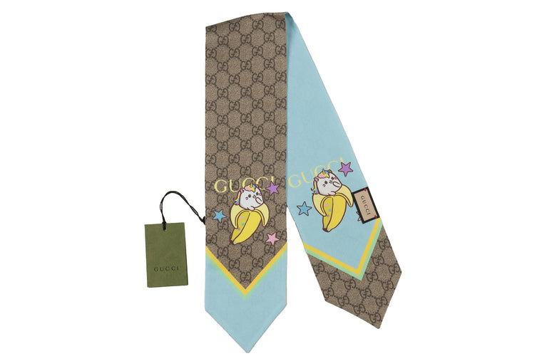 Gucci New Rainbow Silk Celeste Bandeau