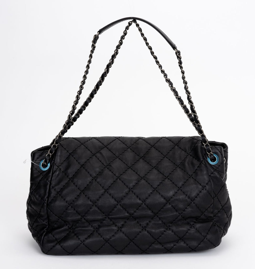 Chanel New Black Calfskin Flap Bag