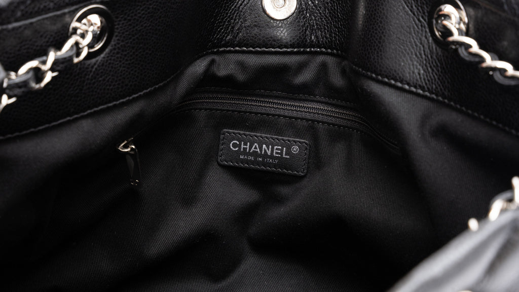 Chanel CC Diamond Quilted Tote Bag