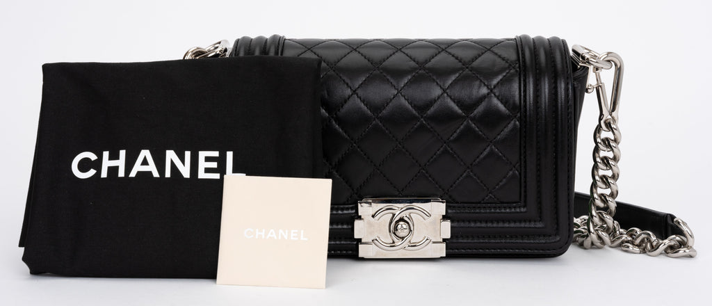 Chanel Black Green Stingray Small Boybag