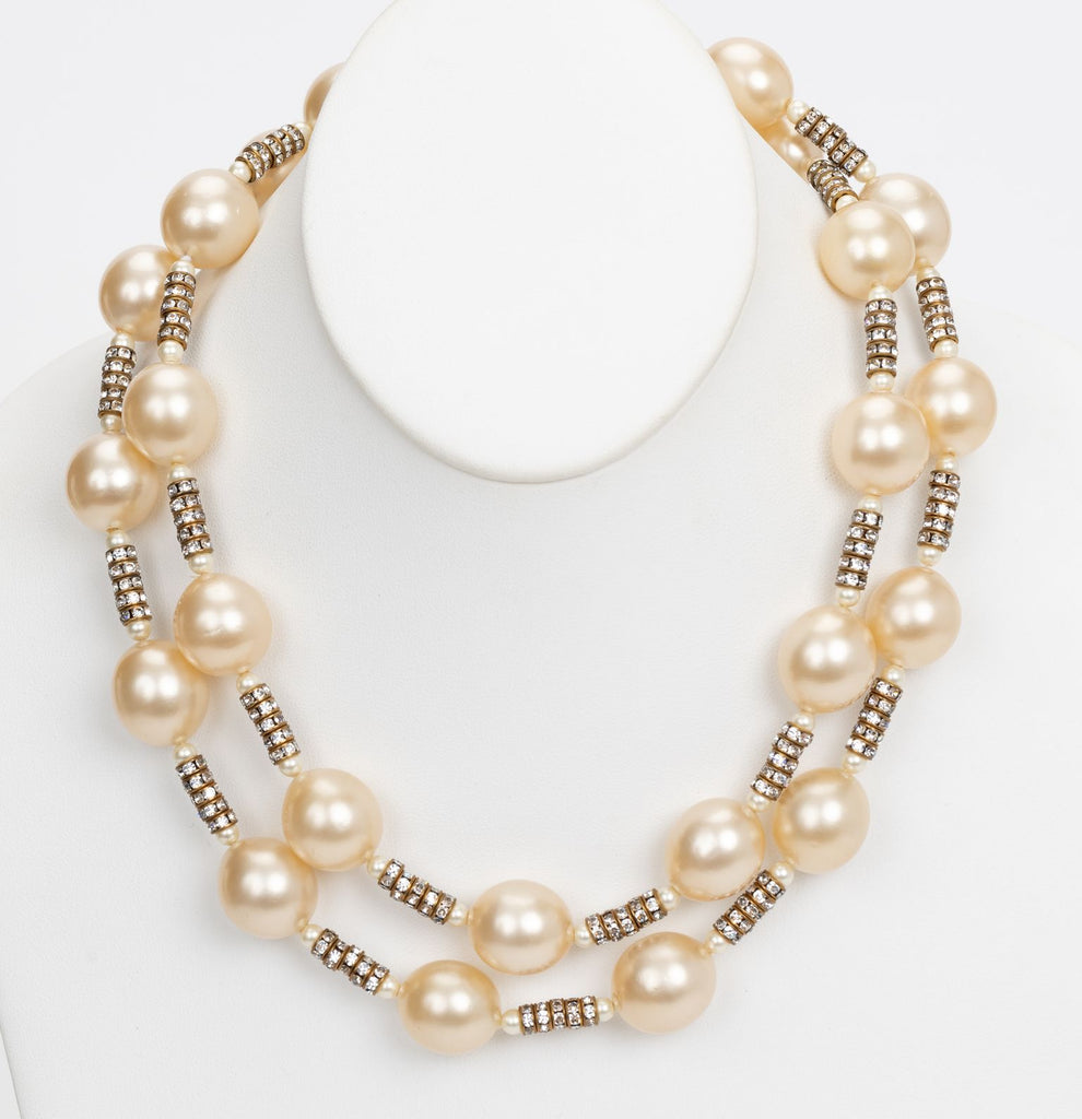 Chanel 80 Gripoix Pearl Sautoir Necklace