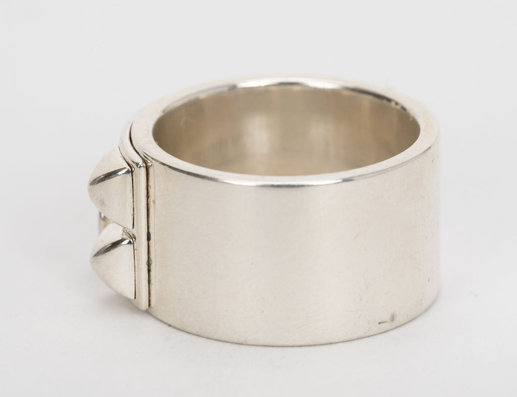 Hermes Sterling SilCollier de Chien Ring