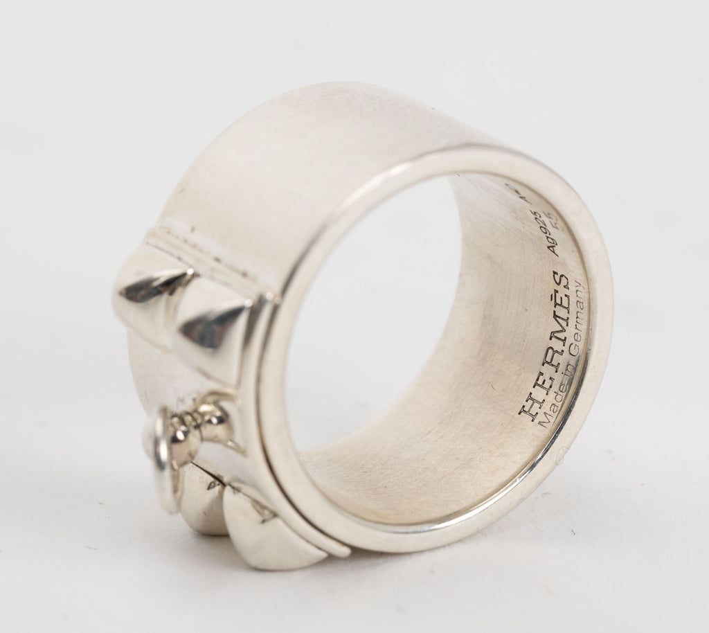 Hermes Sterling SilCollier de Chien Ring