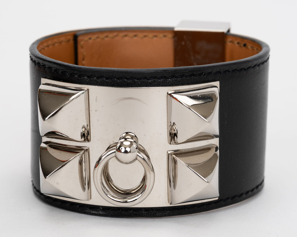 Hermes Collier De Chien Black Bracelet