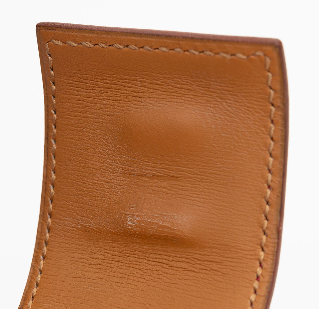 Hermès Red Collier De Chien in Alligator