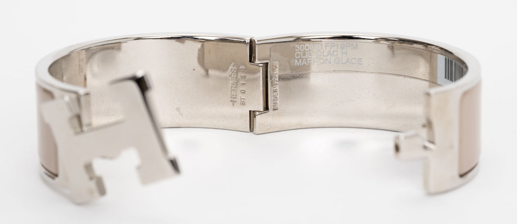 Hermes Clic Clac H Marron Glacé Bracelet